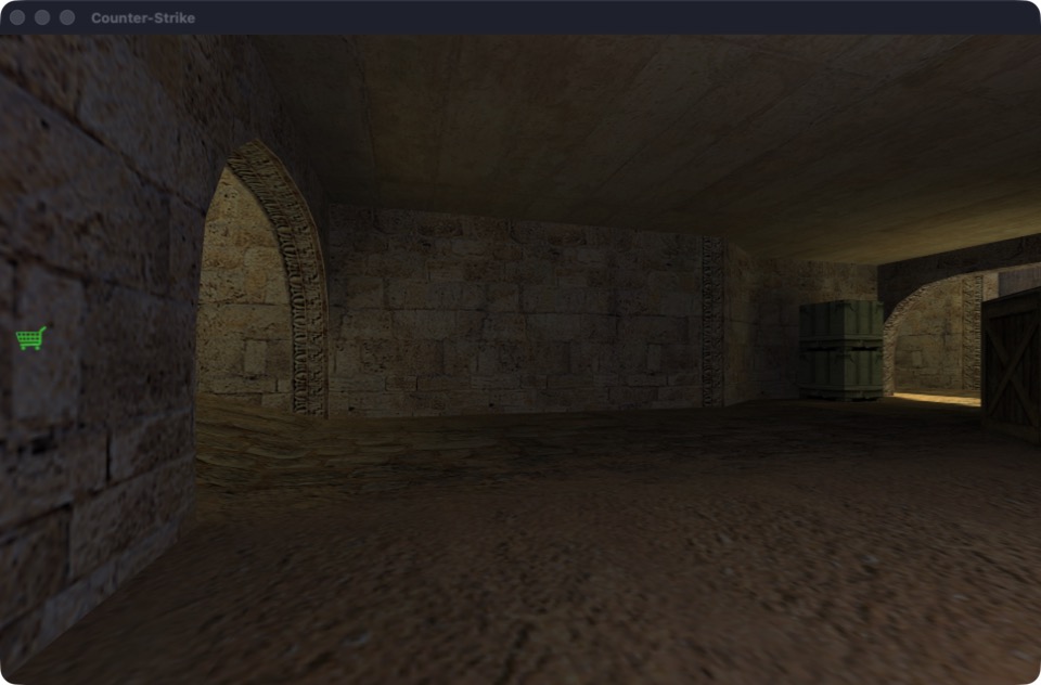 Counter-Strike 1.6 on de_dust2 under mac32