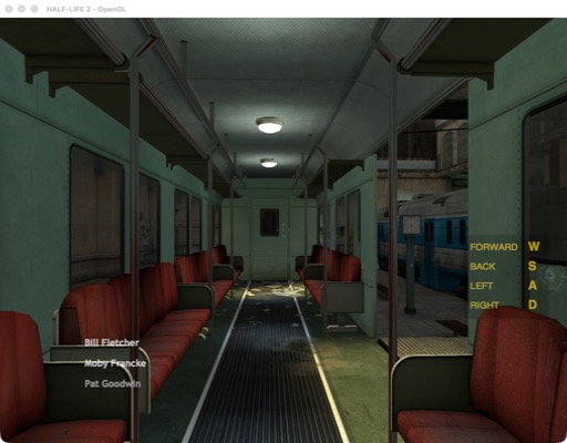 Half-Life 2's opening train ride under mac32