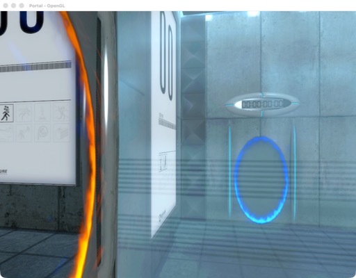 Portal's first test chamber under mac32