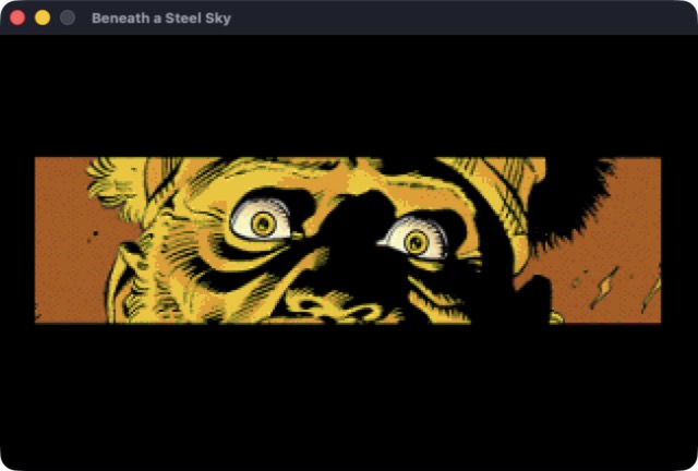 Beneath a Steel Sky in ScummVM 1.1.1 under mac32